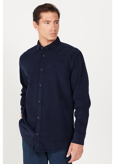 AC&Co / Altınyıldız Classics Erkek Lacı Comfort Fit Rahat Kesim Gizli Düğmeli Yaka %100 Pamuk Gömlek Lacivert AC&Co / Altınyıldız Classics Erkek Lacı Comfort Fit Rahat Kesim Gizli Düğmeli Yaka %100 Pamuk Gömlek Lacivert