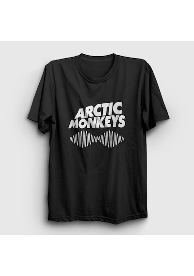 Presmono Unisex Cover Arctic Monkeys T-shirt Siyah