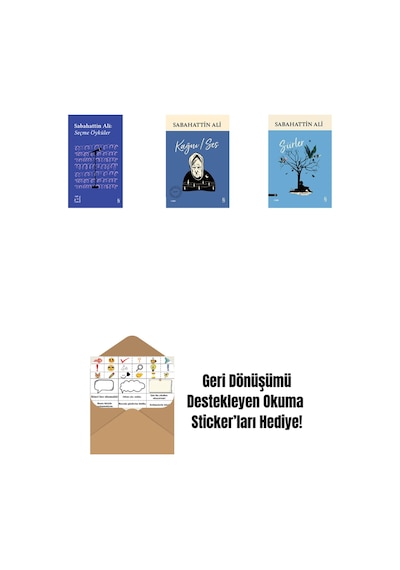 Everest Açıkhava 1 - Sabahattin Ali Seçme Öyküler + Kağnı / Ses + Şiirler + Okuma Sticker'ları