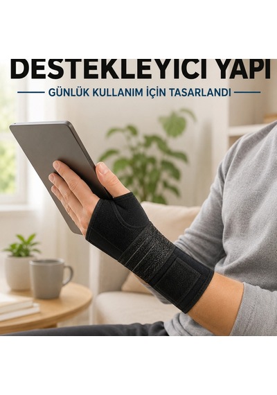 Avuç İçi Metal Destekli El Bilekliği Ayarlanabilir Cırtlı Bilek Desteği