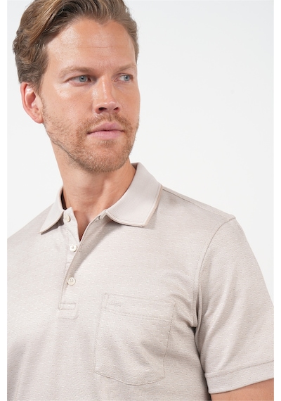 Bej-beyaz Kendinden Desenli Polo Yaka Kısa Kol Cepli Comfort Fit Pamuklu Tişört 1011260152 Bej - Beyaz Bej-beyaz Kendinden Desenli Polo Yaka Kısa Kol Cepli Comfort Fit Pamuklu Tişört 1011260152 Bej - Beyaz
