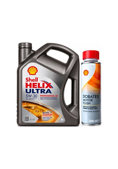 Shell Helix Ultra Pro Af 5w-30 5 Litre + Shell Motor Ve Karter İçi Temizleyici 300 Ml