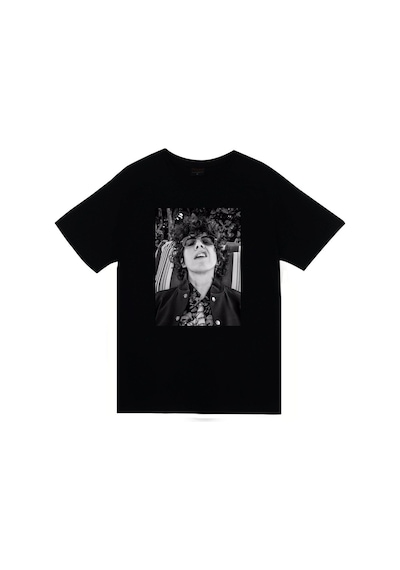 Stoned&Fame Lp Laura Pergolizzi Baskılı T-shirt SIYAH