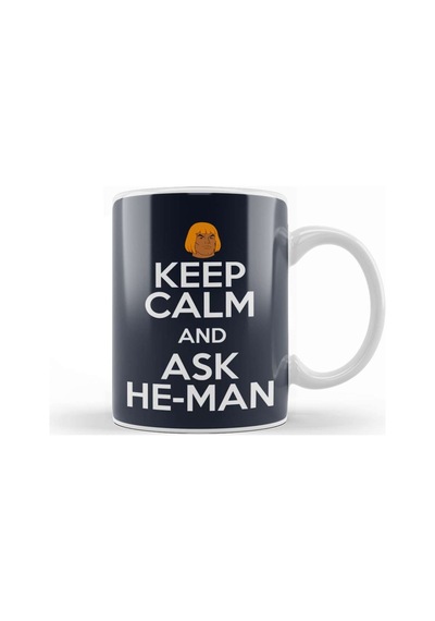 Keep Calm And Ask He Man Masters Of The Universe Kupa Bardak Porselen Karışık