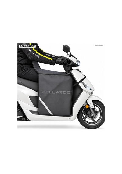 Dellardo Motosiklet Diz Örtüsü Scooter Modelleri Su, Rüzgar Geçirmez - Alpha, Jupiter, Dio, Dash, Spontini V.b. Siyah