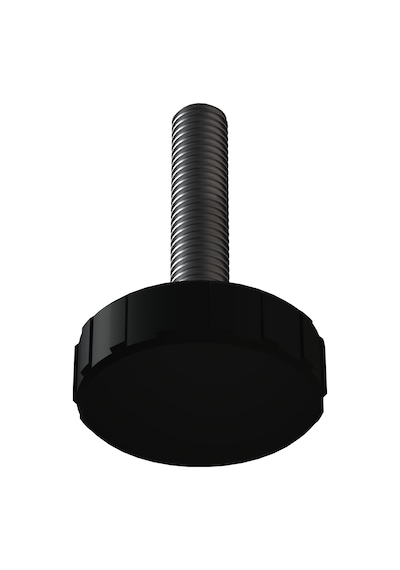 Cateksss M8 Ayar Vidası, Tırtıllı Vida, Bingo Ayak, Pingo Ayak Çap: 33 Mm Vida Uzunluğu 40 Mm Siyah - 24 Lü Paket