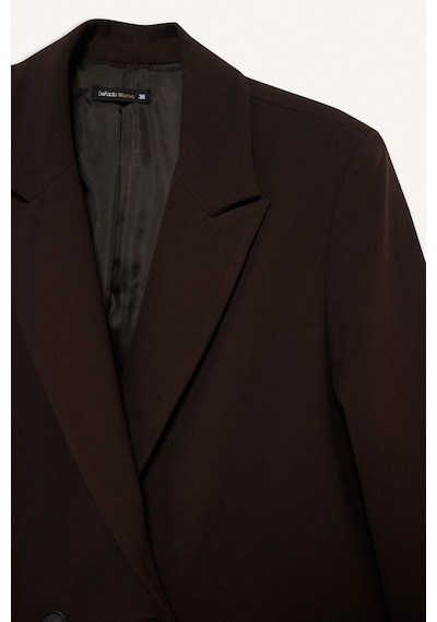 Defacto - Oversize Blazer Ceket E7732AX25AU Kahve