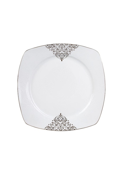 Emsan Yeni Yasemin Platin Hs Bone 60 Parça Yemek Takımı Beyaz