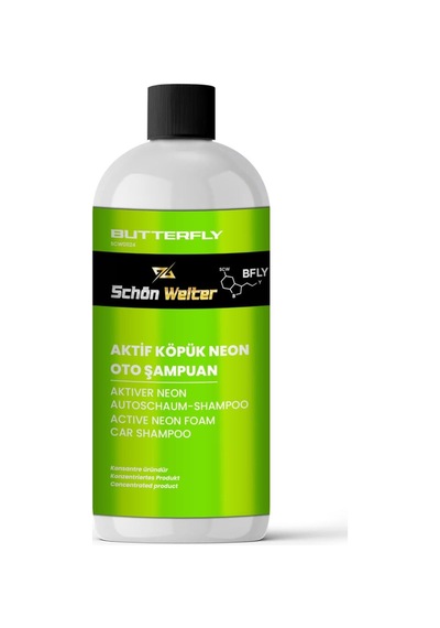 Araç Oto Aktif Köpük Neon Oto Şampuan 500ml Butterfly