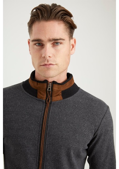 1021 Dewberry Erkek Sweatshırt-diagonal Antrasıt Diagonal Antrasıt