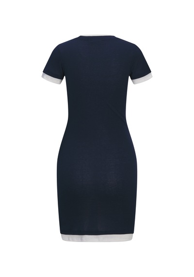 Jack & Jones Kadin Kisa Kollu Mini Elbise - Henna - 12297394 Navy Blazer