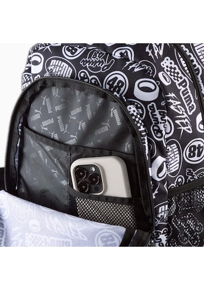 Puma Academy 29l All-over Print Sırt Çantası C-pum091150p08p08 Siyah