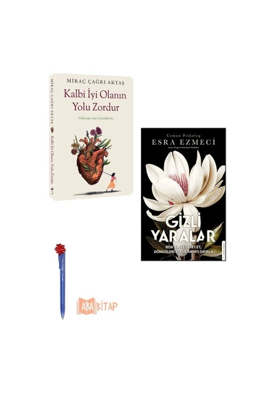 1. Gizli Yaralar - Esra E. , 2. Kalbi İyi Olanın Yolu Zordur - Miraç Çağrı Aktaş 2 Kitap Set