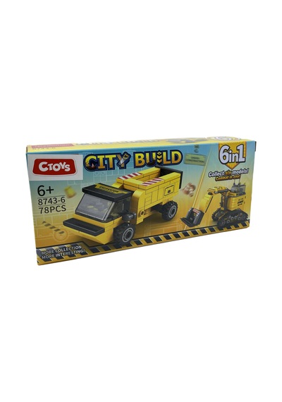 Lelebrother City Build İş Makinesi Seti Eğitici Blok Oyuncak No-6