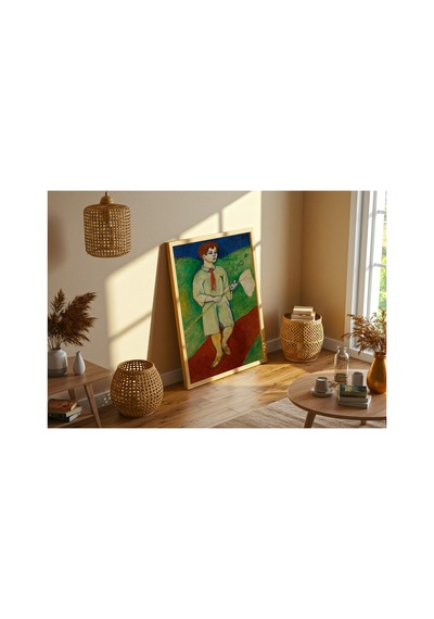 Modern Sanat Matisse Kelebek Ağlı Çocuk Çerçevesiz Poster 21x30 Cm A4 Tablo Modern Sanat