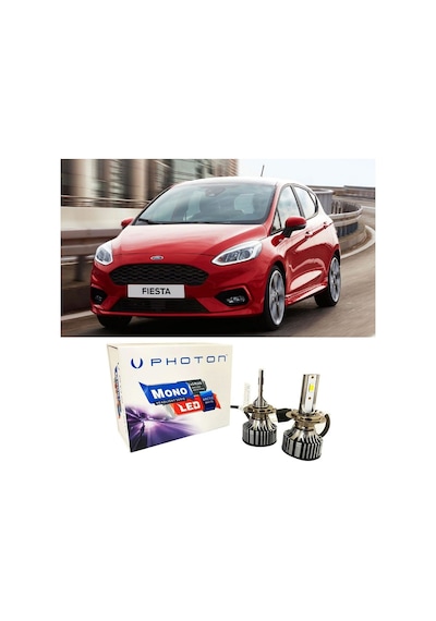 Ford Fiesta Mk7 Uzun Far Ampulü H1 Mono Yeni Seri Beyaz 2017-2022