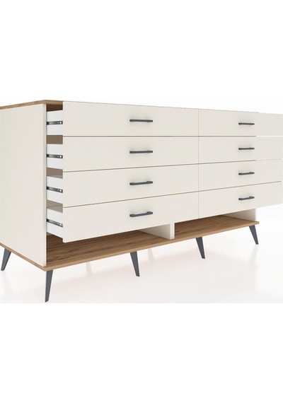 Kronos Konsol 8 Çekmeceli 176x59x99 Aytaşı-çam/aytaşı Aytaşı-çam/aytaşı