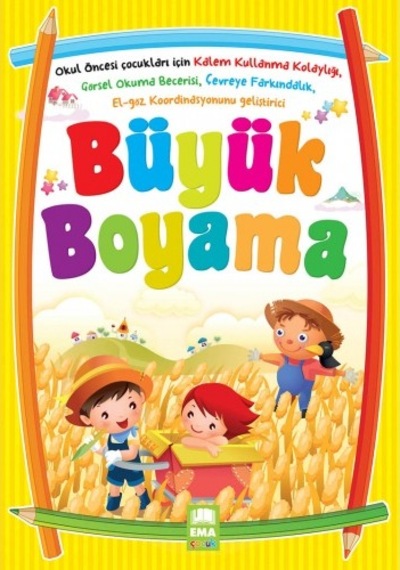 Boyama Kitabı Okul Öncesi 8 Farklı Kitap Örnekli