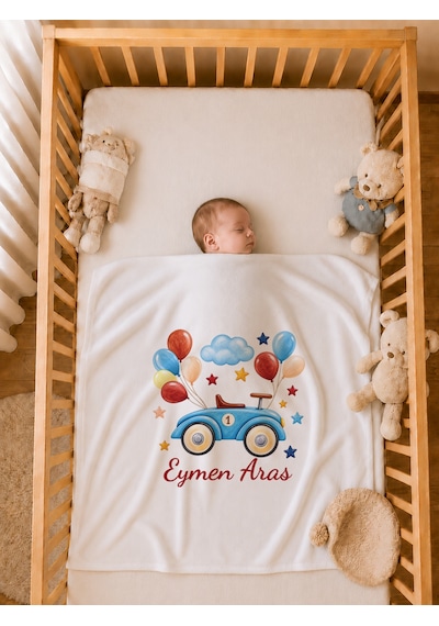 Pia Baby Yeni Doğan Erkek Bebek 4 Parça Hastane Çıkışı Seti %100 Pamuk Kişiye Özel İsimli Battaniyeli Tulum Set 2059bt3x Krem