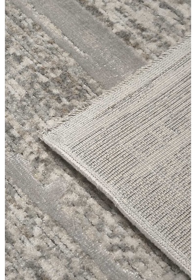 Antik  Eskitme İskandinav Vintage Lüks Viskon Halı Hm01 Gri