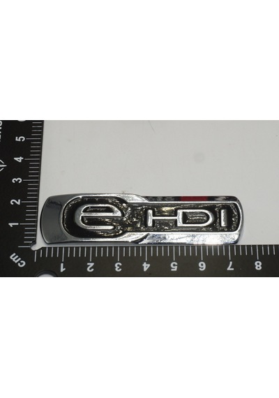 Citroen C1 C2 C3 C4 C5 eHDİ Krom Metal Bagaj Logo