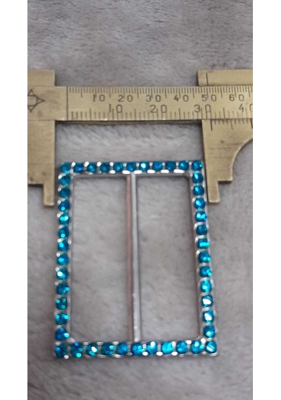 Taşlı Toka İç Kemer Genişlik 3,5 Cm Dış Ölçü /4x3 Cm 1 Adet