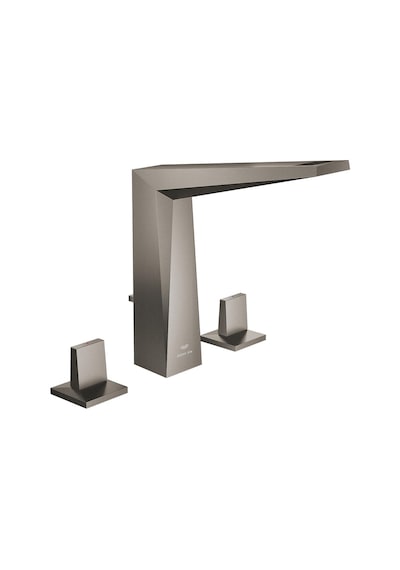 Grohe Allure Brilliant Üç Delikli Lavabo Bataryası 1/2" L Boyut - 20627AL0 Antrasit