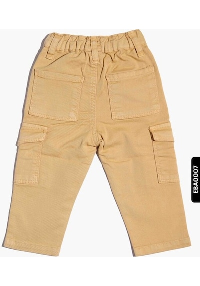 Xo Kids Erkek Bebek Kargo Pantolon 6 - 24 Ay 20013 Bej