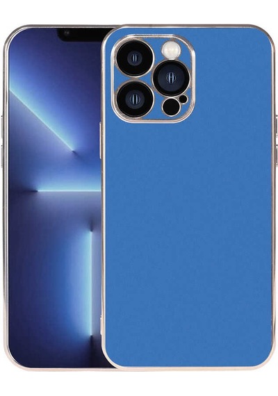 Apple Uyumlu iPhone 13 Pro Max Uyumlu Zore Viyana Kılıf-saks Mavi Saks Mavi -