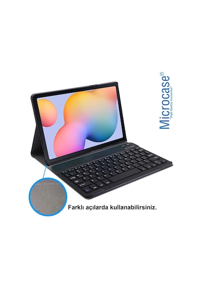 Samsung Uyumlu Tab S6 Lite Sm-P610 10.4 Bluetooth Klavyeli Kılıf - Bkk4