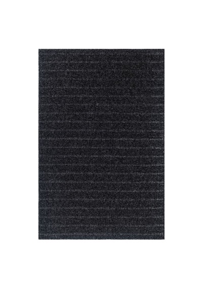 Notre Premium Kalite Kaymaz Tabanlı Doğal Yıkanabilir Kilim Oturma Odası Balkon Bahçe Mutfak Kilim-882 Antrasit