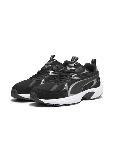 Puma Milenio Tech Suede 393489 01 Kadın Yürüyüş Ve Koşu Ayakkabısı Siyah Gümüş 36-40 Siyah - Gümüş