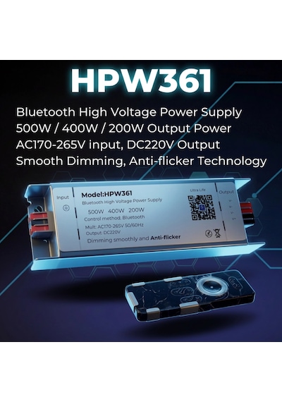 220 Volt 400 Watt Modül Neon Ve Şerit Led Bluetooth Ve Rf Kumandalı Hpw361 Dimmer