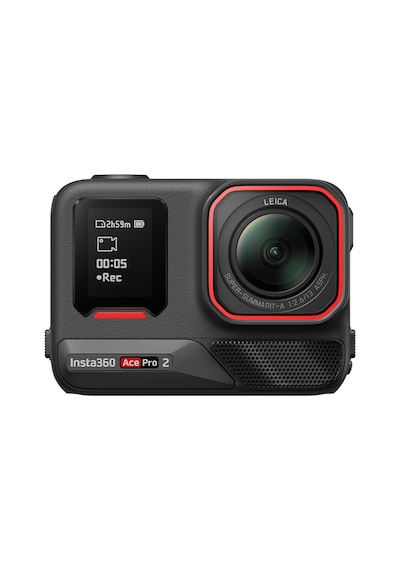 Ace Pro 2 Xplorer Bundle 8K Aksiyon Kamera Siyah / Gümüş Deklanşör Düğmeli Tutma Aparatlı Set