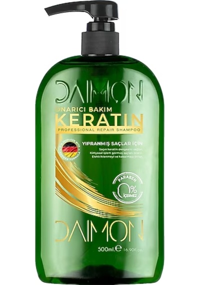 Daimon Professional Keratin Bakım Şampuanı 1000ml. Parabensiz Tüm Saç Tipleri