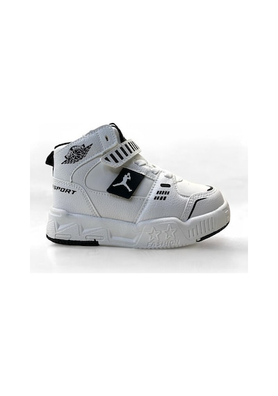King Paolo King Hafif Çocuk Bilekli Sneaker Beyaz