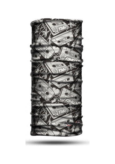 Motosıklet Bandana-boyunluk Crt-137 Siyah - Gri