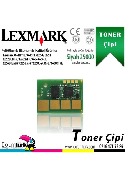 Lexmark X651H11E / X650 / X651 / X652 / X654 / X656 / X658 Toner 550354580