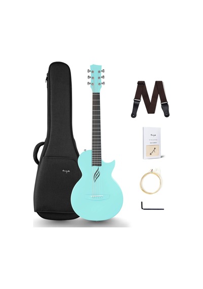 Enya Nova Go Bl Mavi Renk Akustik Gitar