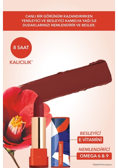 Yves Rocher 8 Saat Etkili Yoğun Renkli Mat Ruj-07. Kırmızı-3.8g-84424 07 Kırmızı