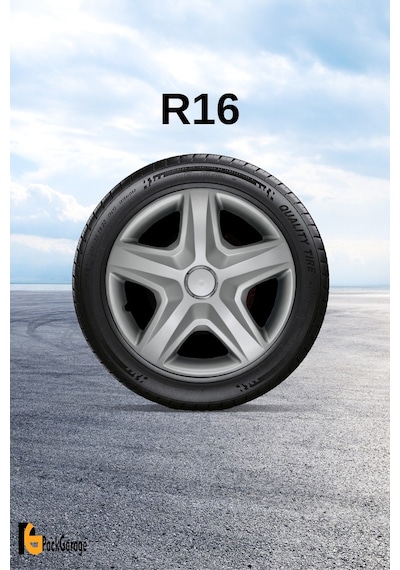 Volkswagen Up Club 16'' İnç Jant Kapağı 4 Adet Gri G105