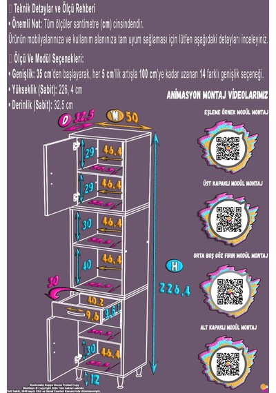 Bengi 50 Cm Organizer Mutfak Dolabı - Kahve Makinası Mutfak Robotu Standı Çok Amaçlı 50x226x32 Cm Beyaz Bengi 50 Cm Organizer Mutfak Dolabı - Kahve Makinası Mutfak Robotu Standı Çok Amaçlı 50x226x32 Cm Beyaz