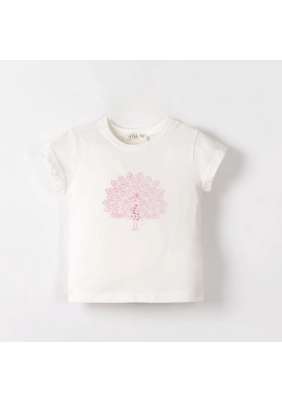 Nk Tavus Kuşu Tshirt 31626 Ekru Lila