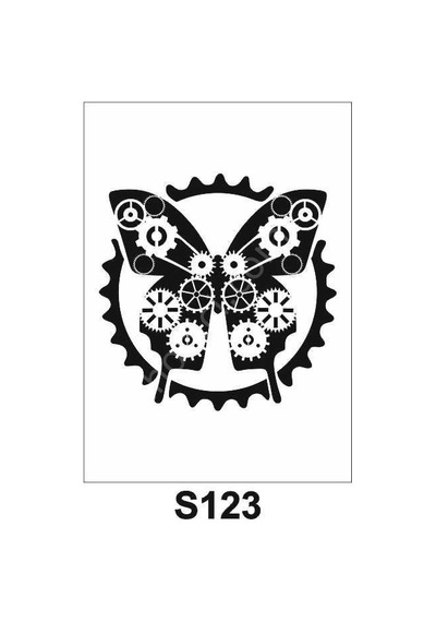 Diğer Karışık Desenler Stencil Şablon 25X25 S-123