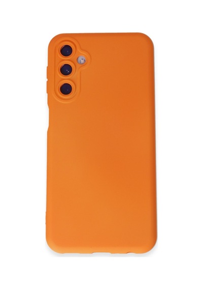 Samsung Galaxy Uyumlu - M14 5g Kılıf Nano İçi Kadife Silikon - Turuncu