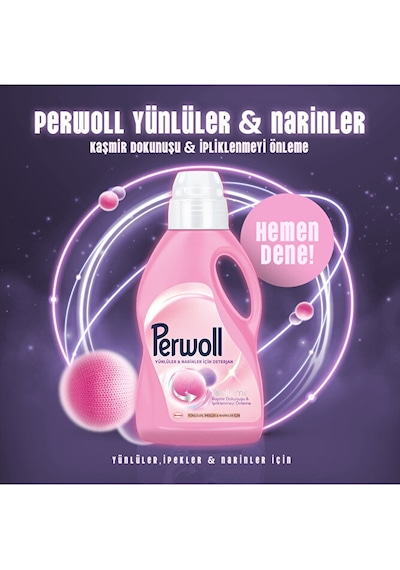 Perwoll Yünlüler Ve Narinler Hassas Bakım Sıvı Çamaşır Deterjanı 2950 ML