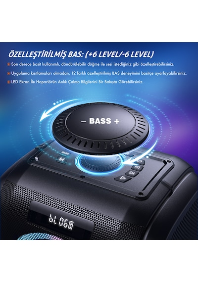 W-King T9 Pro 250w Party Box 24S Bluetooth 5.3 Hoparlör