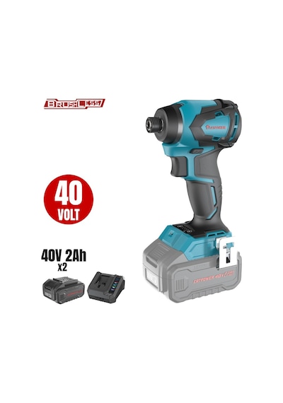 Kömürsüz Akülü Torklu Vidalama Li-ion 40v - K-catpower4421set-2ah