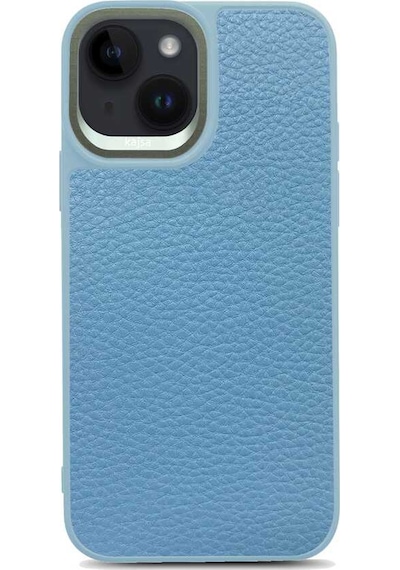 Kajsa Apple Uyumlu iPhone 14 Plus Kılıf Soft Deri Metal Kamera Çerçeveli ​Kajsa Litchi Kapak KAJSA-25512