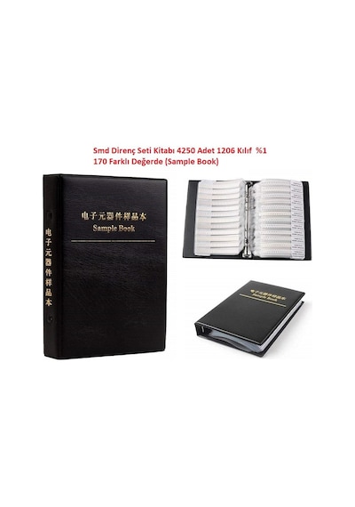 Smd Direnç Seti Kitabı 4250 Adet 1206 Kılıf %1 170 Farklı Değerde Sample Book